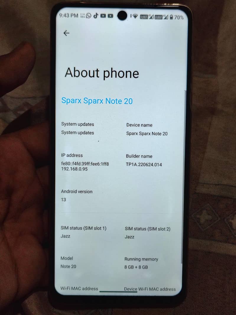 Sparx Note 20 7