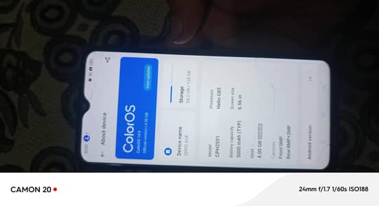 OPPO A18 4+128 official pta proved only mobile with id copy