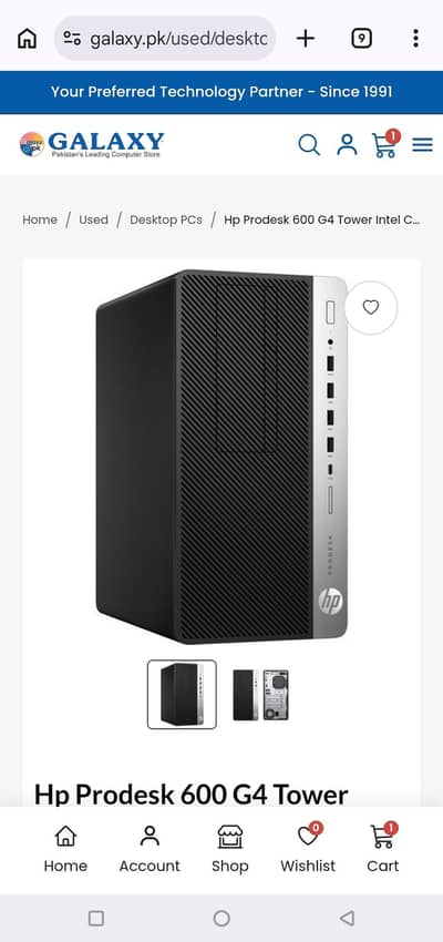 Hp Prodesk 600 G4 Tower Intel i5 8th Gen