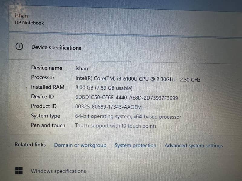 Dell notebook with touch screen 0