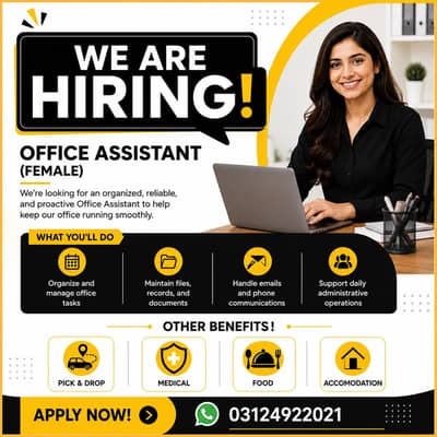 Job Office Assistant ( Female)