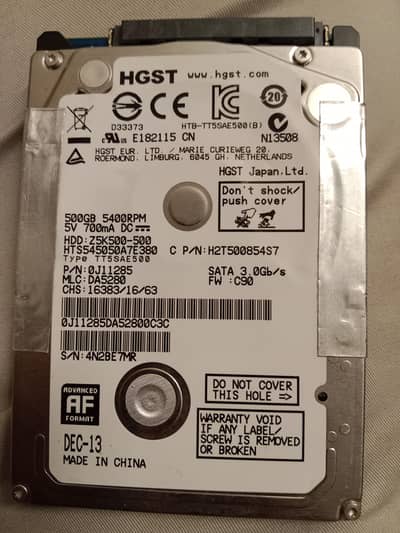 500gb hard drive