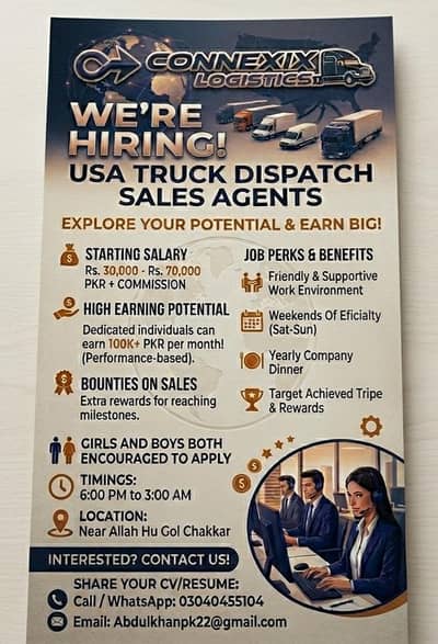 Usa truck Dispatch sales agent