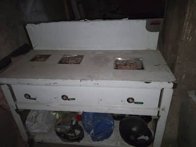 3 Burner Commercial Stove