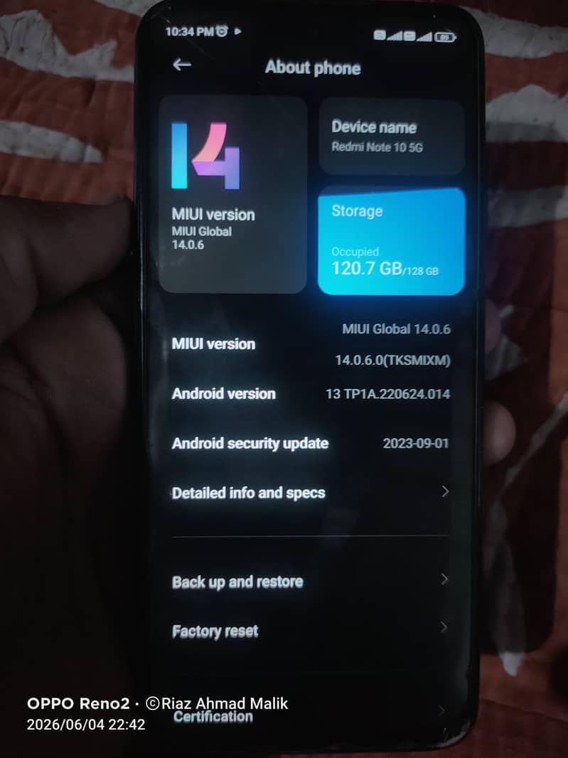 redme note 10 0