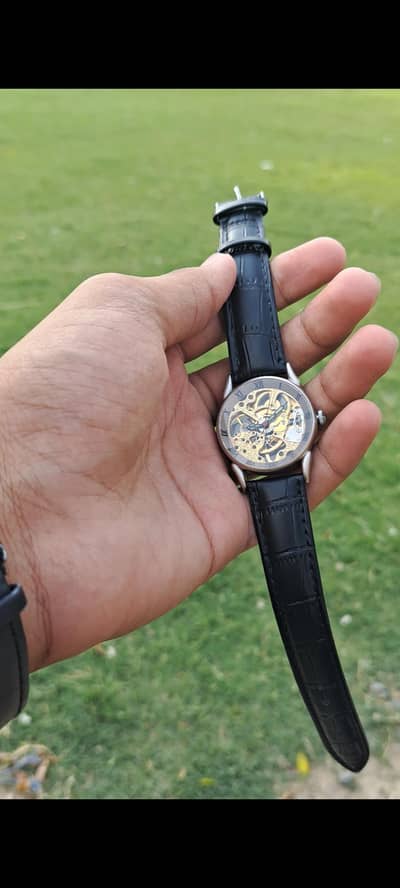 Premium Automatic Leather Strap Watch For Mens | Original Product