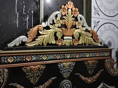 bed for sale chiez apky smny ha 2 side table dressing mirror tuth gya
