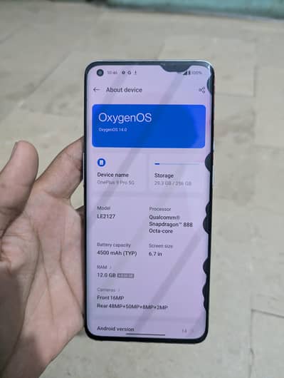 One Plus 9 Pro 12/256 GB PTA approved