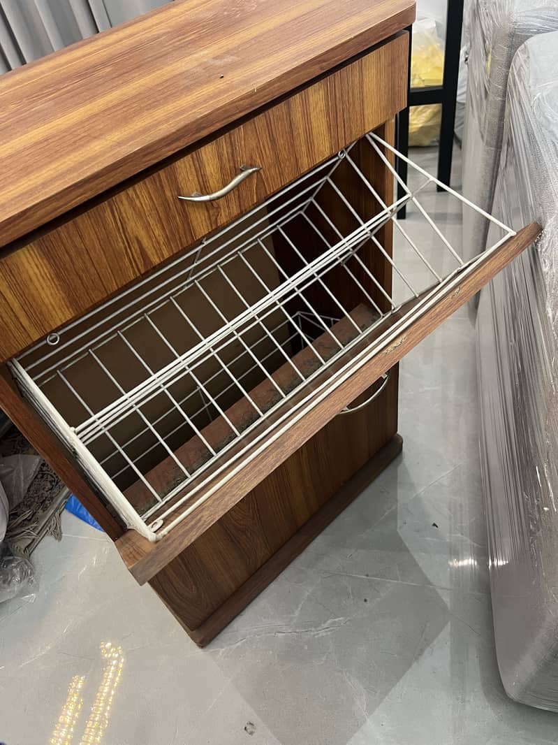 Console, shoe rack, computer tables 1