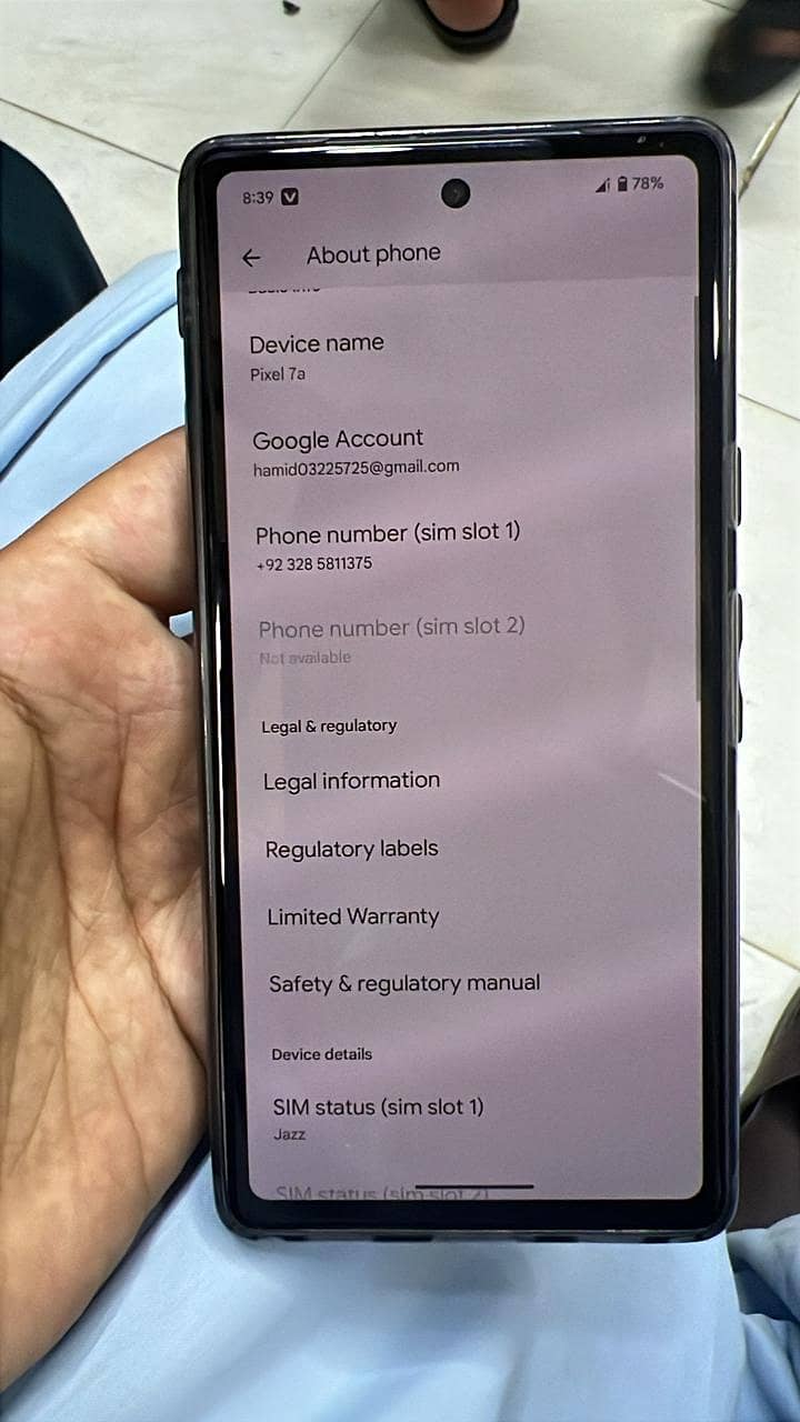 Google Pixel 7a 7