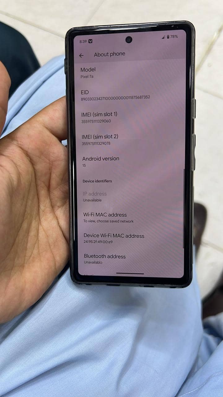 Google Pixel 7a 8