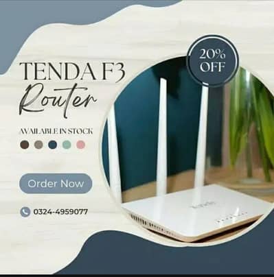 Tenda F3 Wireless Router 300Mbps - Like New