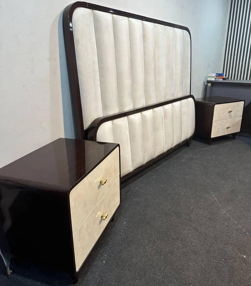 double bed/single bed/Queen Bed set/side tables/bed dressing table 16