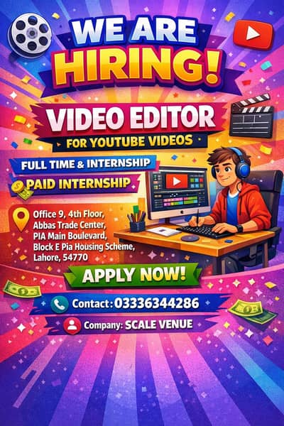 Video editor jobs