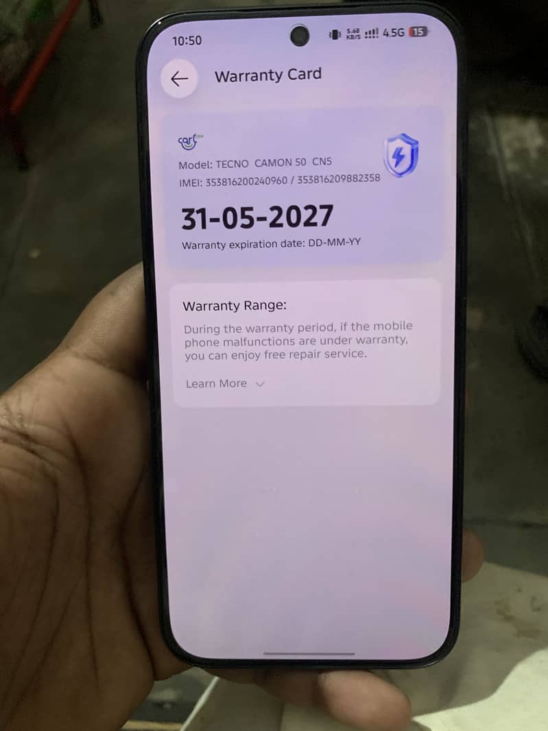 Tecno camon 50 4