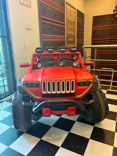 Red kids Jeep