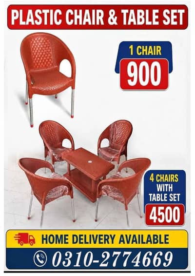 plastic chairs