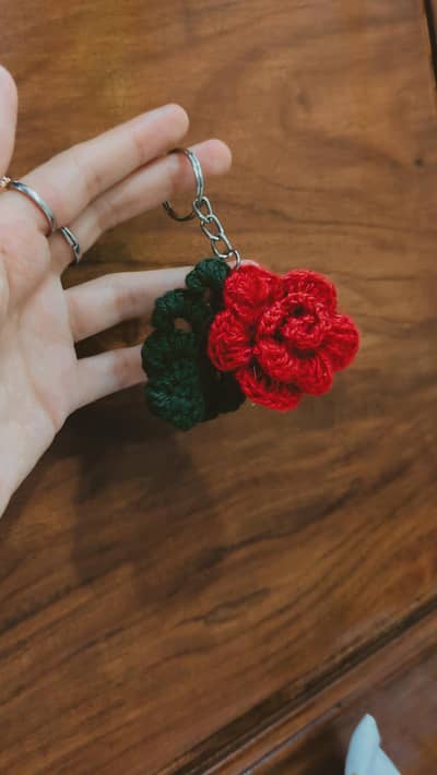 Crochet keychain