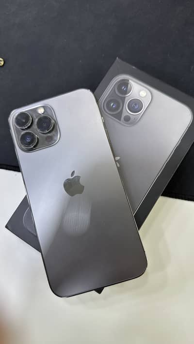 iPhone 13 Pro Max black  | 128GB | Physical + E SIM | PTA Approved
