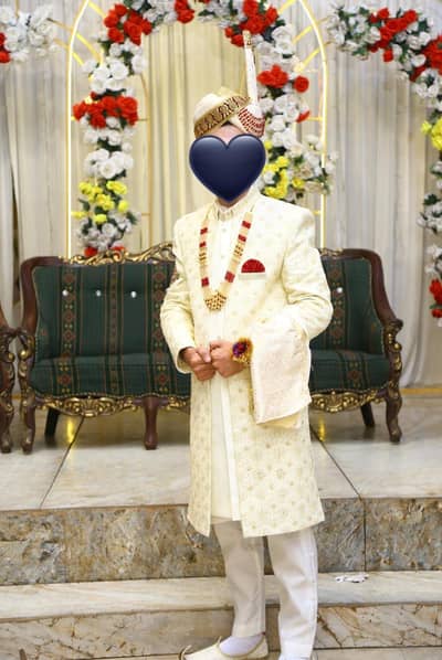 Golden colour sherwani