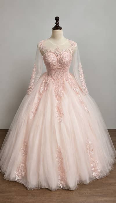 Bridal net maxi