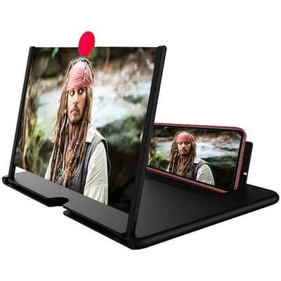 Black video amplifier screen 8.5" for home offices