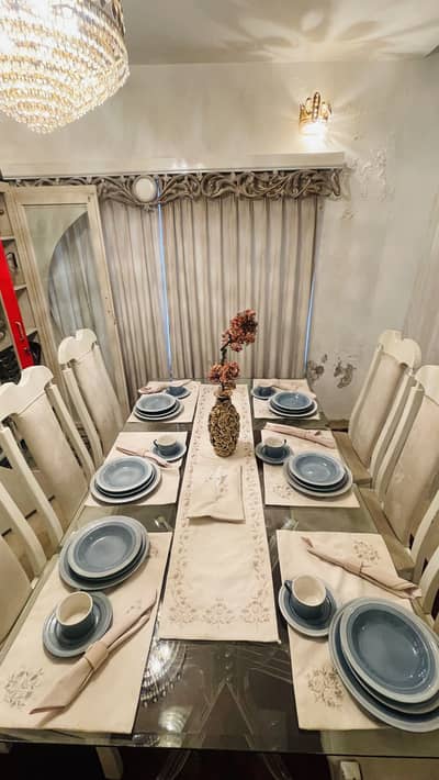 Sky blue dinner set