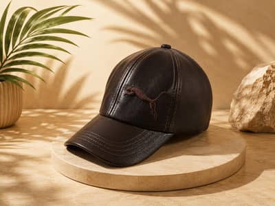 Men's Cap leather excellent quality