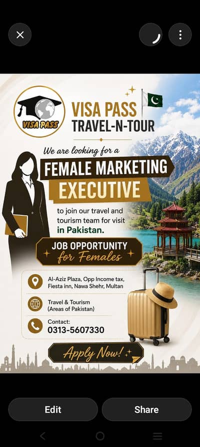 Travel & Tour Sales Representative