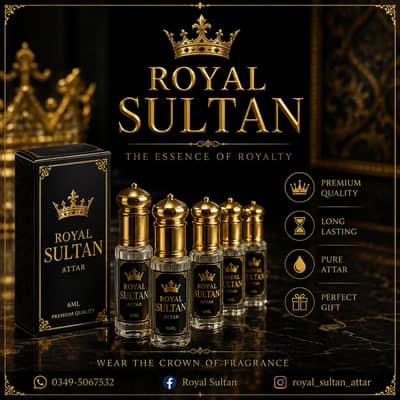 TRoyal Sultan Premium Attar 6ml:  Royal Sultan Premium Attar 8ml