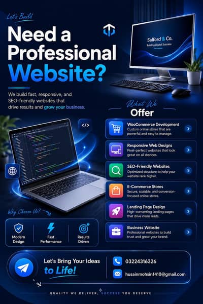Professional website designer with 5 years experience