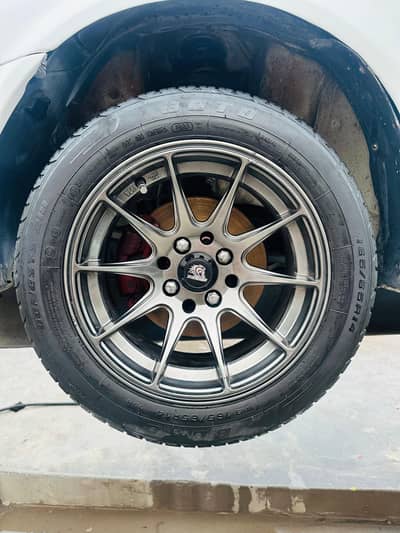 14 inches 4 nuts multi pcd xxr rim and tyres