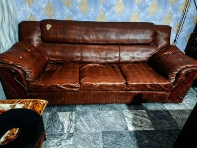 in good condition. huge sofa.