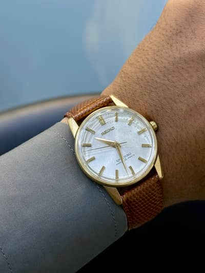 Vintage King Seiko Gold Plated Good Condition