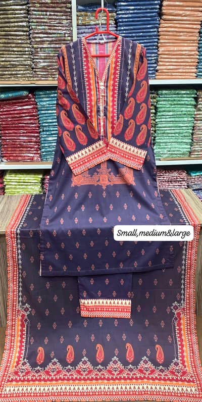 Printed Lawn 3pc-Ready to wear