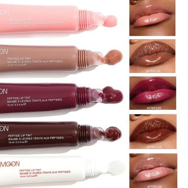 FAFAMOON Peptide Lip Gloss – Long-Lasting, Non-Stick Lip Stain with Velvet Mirror Shine