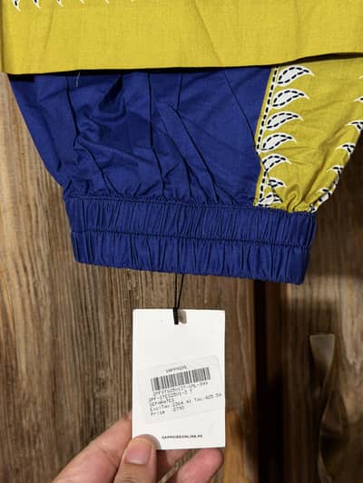 Tagged sapphire embroided Dress