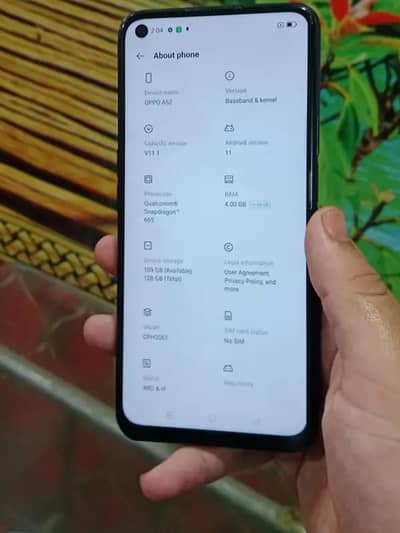 OPPO A52 back brack ki waja say 27k Kay offer 