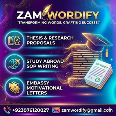 Academic Writing, Research Proposals & Thesis Support Services