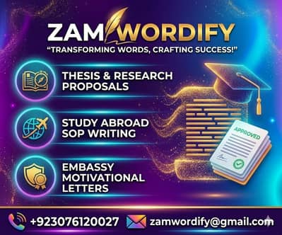Academic Writing, Research Proposals & Thesis Support Services