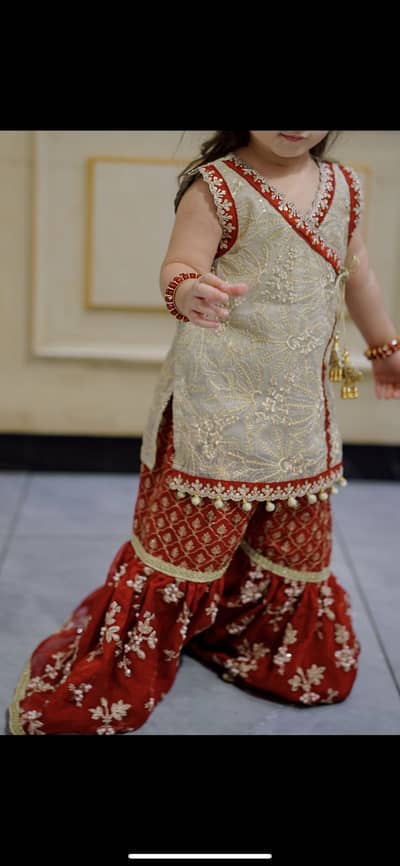 Formal dress with garara heavy embellished