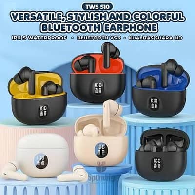 TWS Wireless Earbuds Good Sound charging Display Reasonable Price