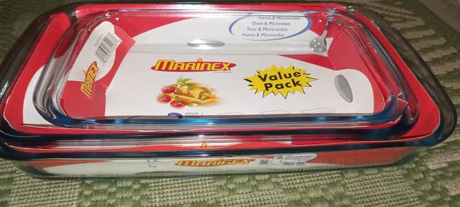 Marinex 3 Piece Serving Dish set(Made In Brazil