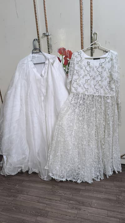 white maxi party wear