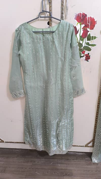 Korean silk three piece