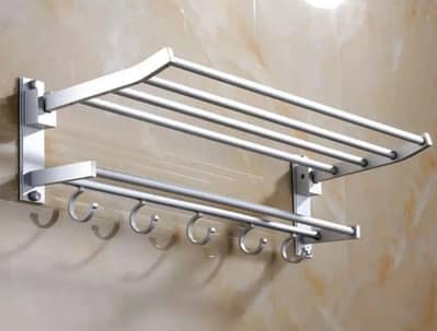 Aluminum double towels racks
