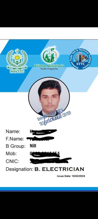 NAVTTC Certified Electrician + Solar | Mardan, Lahore, Islamabad