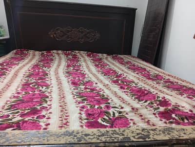 double bed with mattress for sale