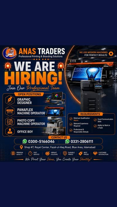 Staff Required