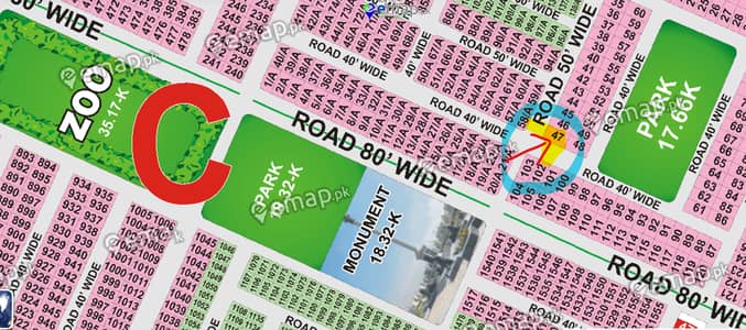 8 Marla Corner Residential Plot for Sale – Low Cost - Block C - Bahria